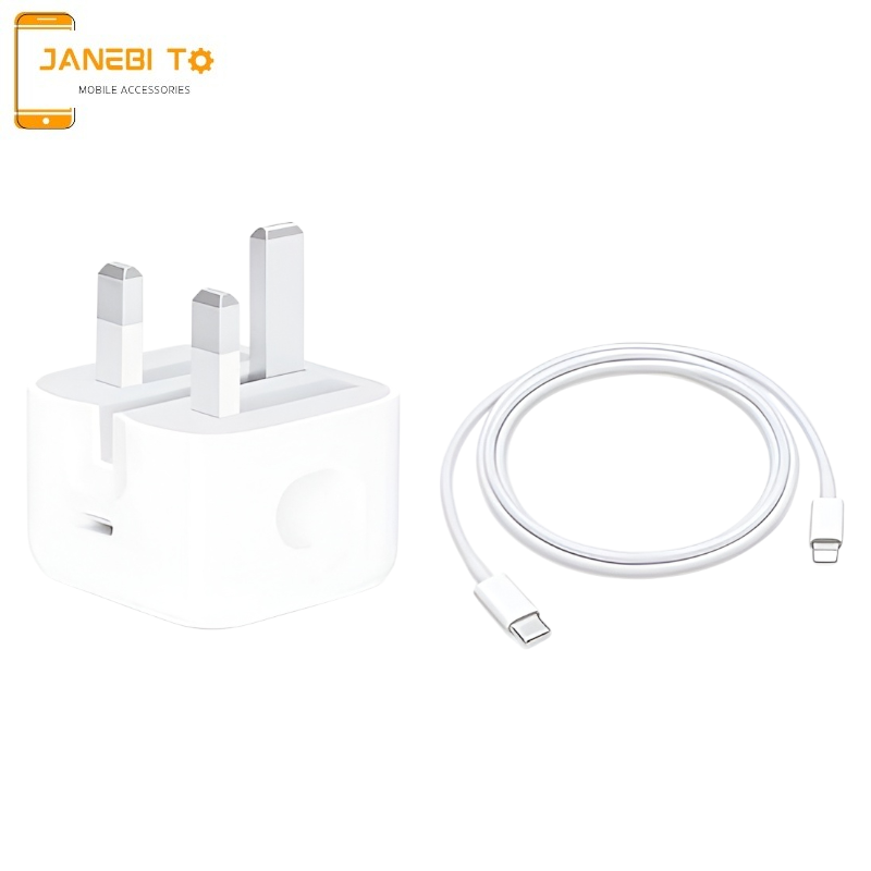 شارژر اصلی اپل 20 وات با کابل (اپل استوری)